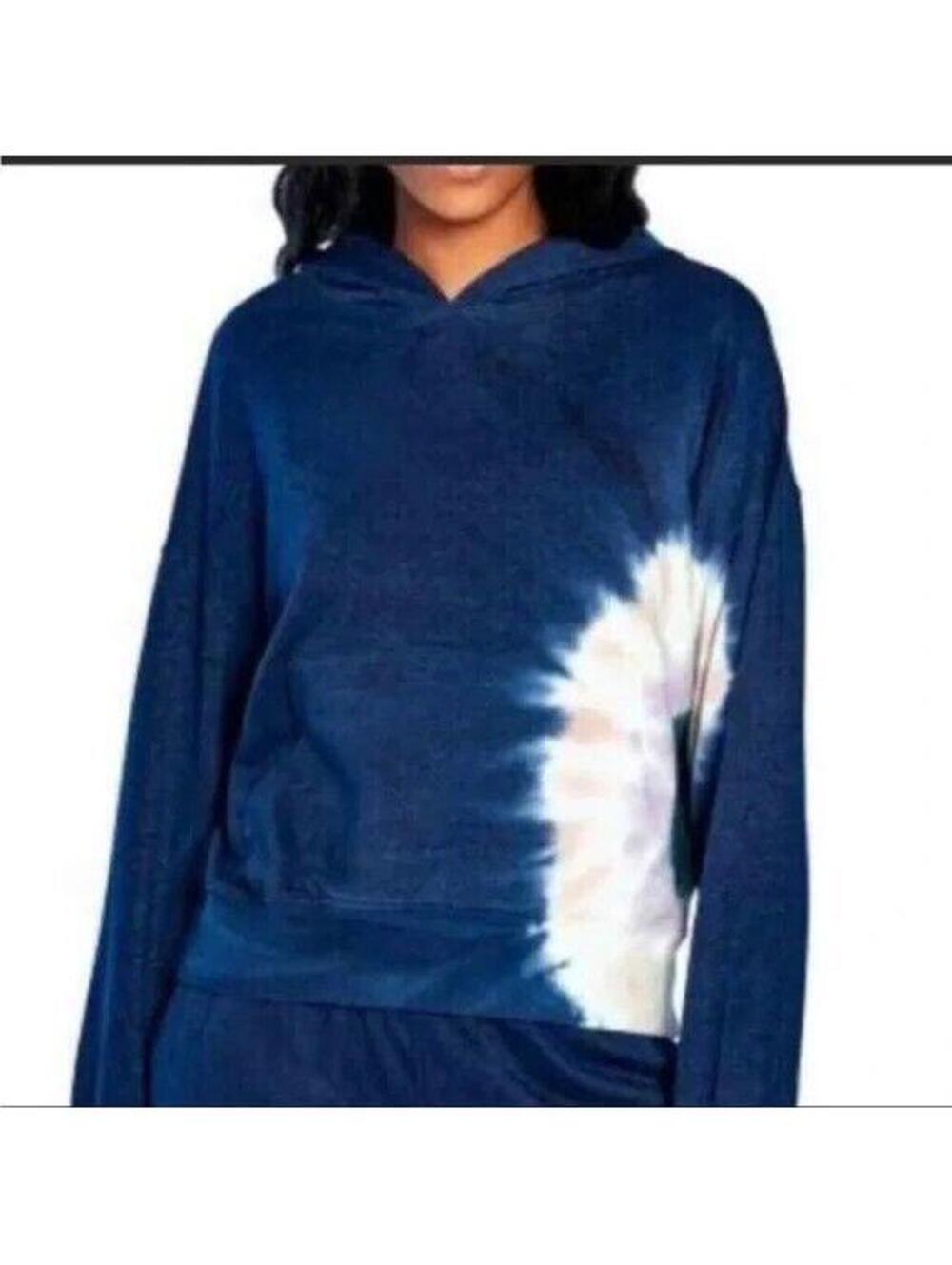 Wildfox Size M Medium French Terry Relaxed Fit Tie Dye Hoodie Sweatshirt